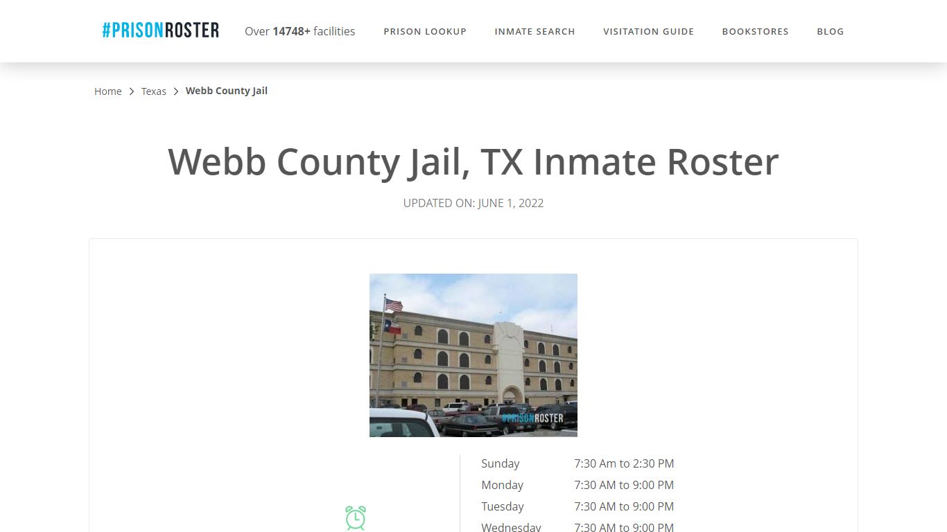 Webb County Jail, TX Inmate Roster - Inmate Locator